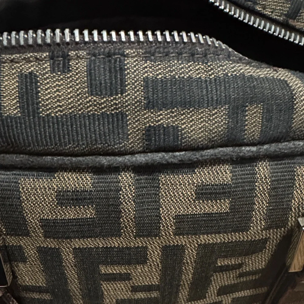 Fendi Zucca Boston Bag Authentic
